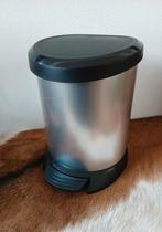 Nieuw: Curver 5 liter decobin prullenbak - zilver afvalbak, Kunststof, Met pedaal, Nieuw, Ophalen of Verzenden