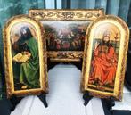 Triptiek Iconen Lam Gods Kerk Religie H30 Antiek😍🙏💑🤗, Antiek en Kunst, Ophalen of Verzenden