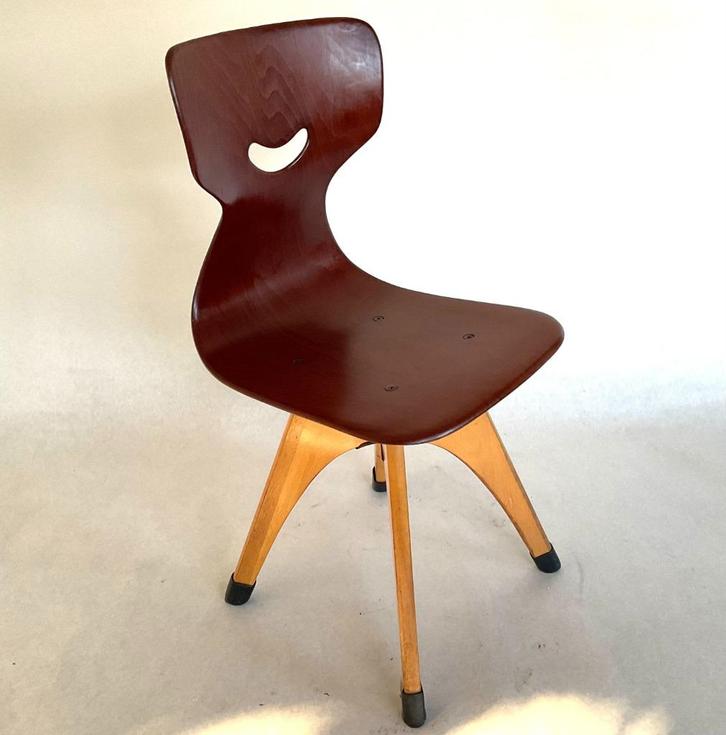 Vintage kinderstoel Pagholz Flötotto Adam Stegner 15113, Huis en Inrichting, Stoelen, Gebruikt, Eén, Hout, Bruin, Ophalen