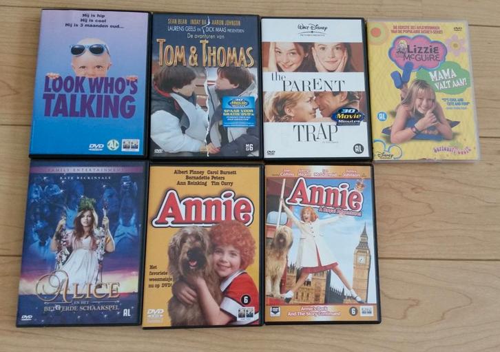6 x kinder dvd's jeugd films annie lizzie alice tom&thomas, Cd's en Dvd's, Dvd's | Kinderen en Jeugd, Zo goed als nieuw, Film