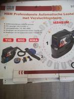 HBM automatische lashelm met versluchtsysteem, Ophalen of Verzenden, Zo goed als nieuw, 250 ampère of meer