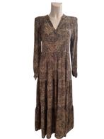 By-Bar maxi jurk bruin M, Kleding | Dames, Jurken, Maat 38/40 (M), Bruin, Ophalen of Verzenden, Zo goed als nieuw