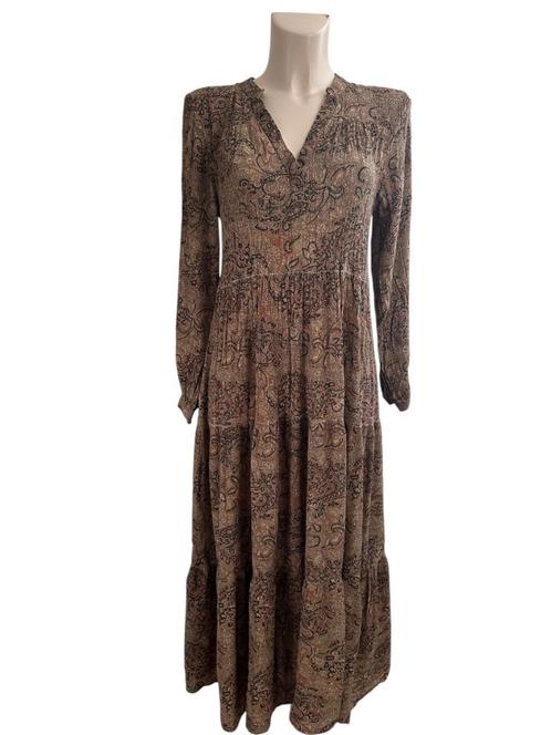 By-Bar maxi jurk bruin M, Kleding | Dames, Jurken, Zo goed als nieuw, Maat 38/40 (M), Bruin, Onder de knie, Ophalen of Verzenden