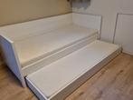 1-persoonsbed met uitschuifbed, Ophalen, 90 cm, Eenpersoons, Wit