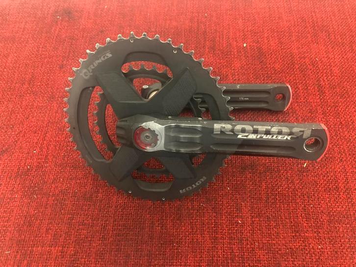 Rotor Powermeter met ovale bladen, Fietsen en Brommers, Fietsonderdelen, Gebruikt, Racefiets, Crankstel of Pedalen, Ophalen of Verzenden