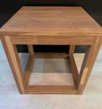 Eikenhouten bijzettafel Woood, Minder dan 55 cm, Vierkant, Zo goed als nieuw, Hout