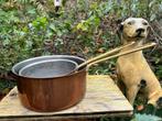 2 koperen steelpannen vertind Villedieu Maggi 15cm, 18 cm, Ophalen of Verzenden, Gebruikt, Overige materialen, Kookpan of Snelkookpan