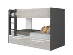 Jules stapelbed met twee lades - 90x200 - Antraciet