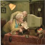 Marius van Dokkum  Kunstkaart  Meegaan met de yijd, Ophalen of Verzenden, 1960 tot 1980, Gelopen, Noord-Holland