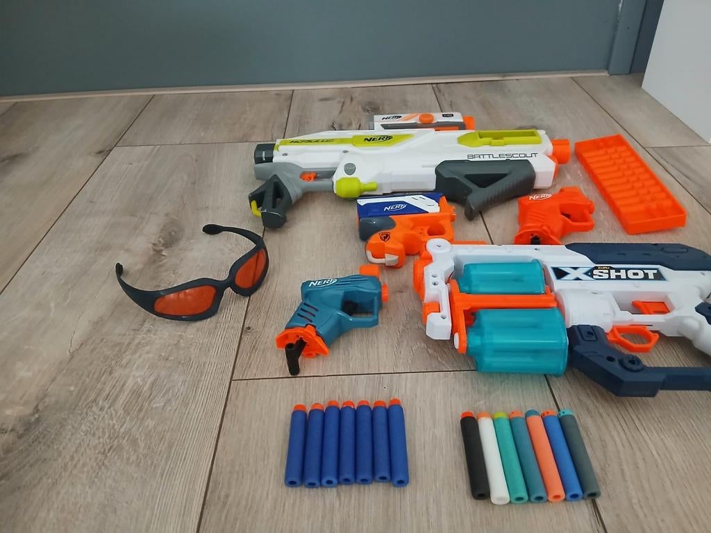 Nerf en xshot gun te koop, Ophalen of Verzenden, Gebruikt