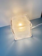 Ikea vintage Iviken ice cube lamp, Huis en Inrichting, Lampen | Tafellampen, Ophalen of Verzenden, Zo goed als nieuw, Glas, Minder dan 50 cm