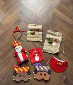 Zwarte piet en Sinterklaas jutezak verkleed masker knuffel, Diversen, Sinterklaas, Ophalen of Verzenden, Gebruikt