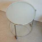Vintage 80S Ikea STRIND bijzettafel, Huis en Inrichting, Tafels | Bijzettafels, Minder dan 55 cm, Metaal of Aluminium, Zo goed als nieuw