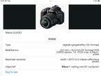 Nikon D3100 spiegelreflex camera, Ophalen, 14 Megapixel, Spiegelreflex, Zo goed als nieuw