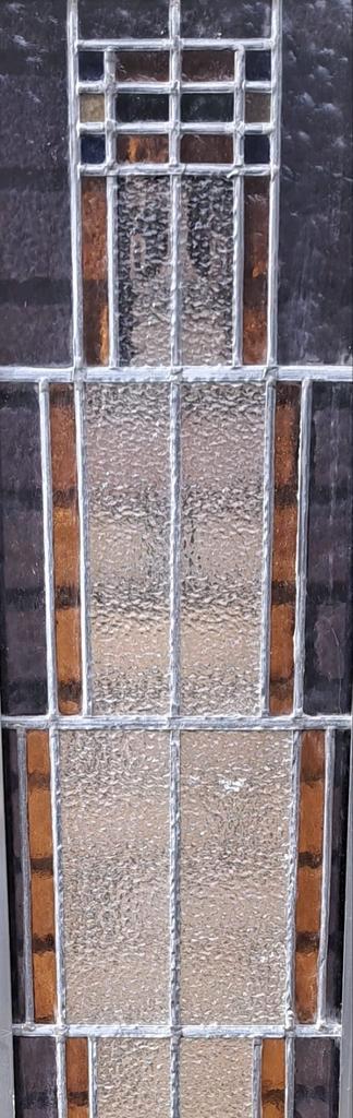 Mooi Glas in Lood Raam - 28x150cm - Vintage Stijl, Doe-het-zelf en Verbouw, Glas en Ramen, Gebruikt, Overige typen, 120 tot 160 cm