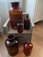 Apotheker glazen potten, Ophalen