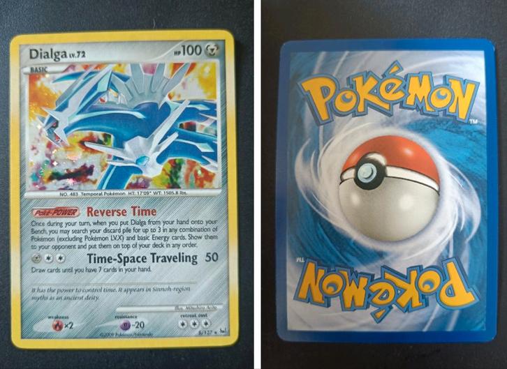 Dialga Holo Lv.72 5/127 Platinum - Pokemon Kaart, Hobby en Vrije tijd, Verzamelkaartspellen | Pokémon, Zo goed als nieuw, Losse kaart