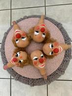 5x clownshoofd voor (poppenkast)pop, Ophalen of Verzenden, Zo goed als nieuw, Pop, Levensecht of Reborn