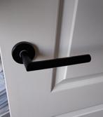 7 sets moderne, mat zwarte deurklinken, Ophalen, Gebruikt, IJzer, Klink of Kruk