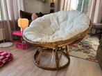 Comfortabele Papasan Stoel - Relax Fauteuil T.E.A.B., Ophalen, Gebruikt, Riet of Rotan, 100 tot 125 cm
