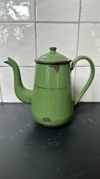 Emaille theepot groen, Antiek en Kunst, Antiek | Emaille, Ophalen of Verzenden