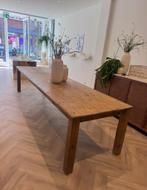 Prachtige extra lange houten tafel 360 bij 95, 80 hoog, Huis en Inrichting, Tafels | Eettafels, Ophalen, Gebruikt, 50 tot 100 cm