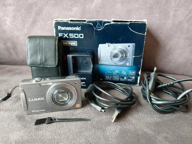 Panasonic Lumix DMC-FX500 Silver, Audio, Tv en Foto, Fotocamera's Digitaal, Zo goed als nieuw, Compact, Overige Merken, 4 t/m 7 keer