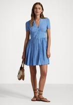 Floral print minidress polo ralph lauren M, Ophalen of Verzenden, Zo goed als nieuw, Blauw
