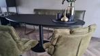 Zwarte ovalen fenix tafel 200x100 merk kas20, Ophalen, Overige materialen, 200 cm of meer, Zo goed als nieuw