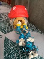Vintage smurfen en huisje, Ophalen of Verzenden, Gebruikt, Verschillende Smurfen