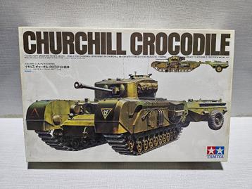 Tamiya Churchill Crocodile modelbouwtank beschikbaar voor biedingen