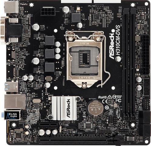 ASRock H310CM-DVS met CPU i7-8700K en 32 GB RAM, Computers en Software, Moederborden, Zo goed als nieuw, Intel, DDR4, Ophalen of Verzenden
