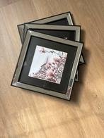 3x Fotolijst met Spiegelrand, Audio, Tv en Foto, Fotografie | Fotolijsten, Ophalen, Zo goed als nieuw