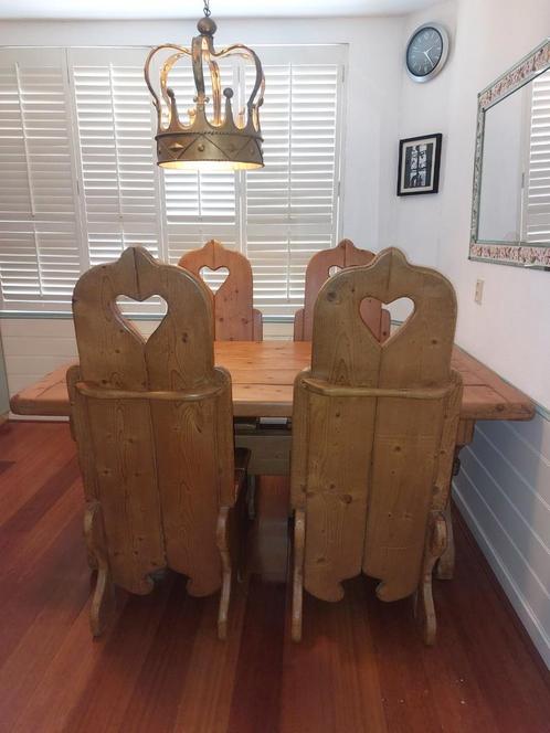 Kasteeltafel Kloostertafel eettafel mencave robuust stoer, Huis en Inrichting, Tafels | Eettafels, Zo goed als nieuw, 50 tot 100 cm