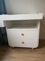 Witte commode met lades, Ophalen, Gebruikt, 50 tot 70 cm, 75 tot 100 cm
