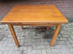 eettafel vintage uitschuifbaar eikenhout, Huis en Inrichting, Tafels | Eettafels, Ophalen, Gebruikt, Eikenhout, 50 tot 100 cm