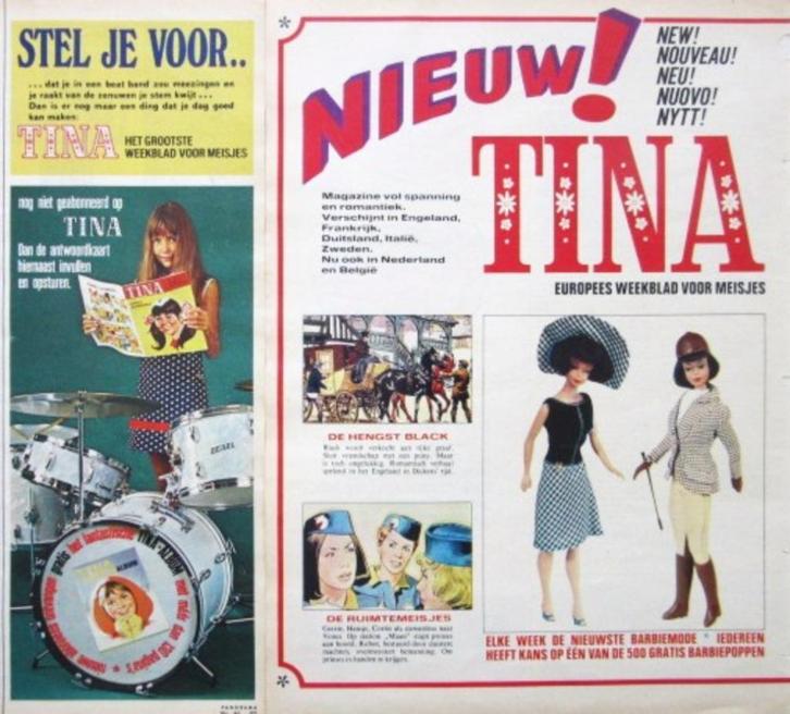21 vintage advertenties reclames Tina weekblad 1967-70 Trol, Verzamelen, Merken en Reclamevoorwerpen, Gebruikt, Overige typen
