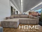 Populaire Hoek/Slaapbank - Ribstof - Beige, 125 cm of meer, 125 cm of meer, Zo goed als nieuw, Info@homefriesland.nl