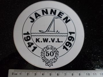 sticker kwvl 50 jaar 1991 jannen logo beschikbaar voor biedingen