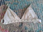 Bikini top wit met schelpjes, maat S, Ophalen of Verzenden, Zo goed als nieuw, Wit, Bikini
