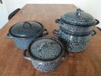 Emaille pannenset, Antiek en Kunst, Ophalen of Verzenden