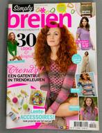 Tijdschrift Simply Breien nr 3 april/mei 2015 - 30 patronen, Ophalen of Verzenden, Zo goed als nieuw, Breien, Patroon of Boek