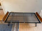 Vintage Daybed - Chrome & Teak - 90cm Matras, Huis en Inrichting, Ophalen, Gebruikt, 90 cm, Eenpersoons