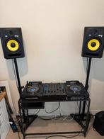 Complete DJ Set! Pioneer CDJ900 (2x) Pioneer DJM800 en Rokit, Ophalen, Gebruikt, Pioneer