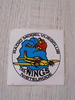 sticker radio model vliegclub the WINGS te Nistelrode, Verzamelen, Stickers, Ophalen of Verzenden, Zo goed als nieuw, Bedrijf of Vereniging