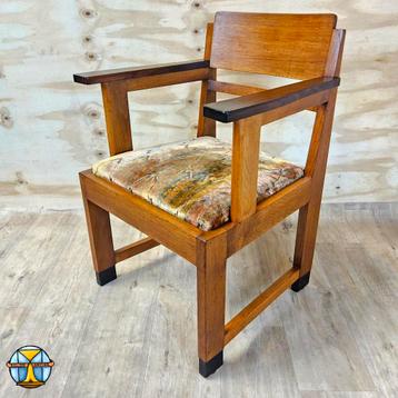 Antieke Art Deco Amsterdamse School Fauteuil
(ebbenhout) beschikbaar voor biedingen