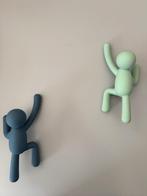 Umbra Buddy kapstokhaken 2 stuks groen en blauw, Huis en Inrichting, Ophalen of Verzenden, Gebruikt, Wandkapstok, Minder dan 100 cm