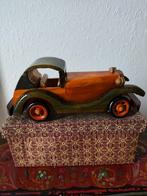 Prachtige vintage houten auto, Verzenden
