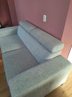 Grijze gestoffeerde 3-zitsbank in nieuwstaat, Ophalen, Driepersoons, 75 tot 100 cm, Zo goed als nieuw