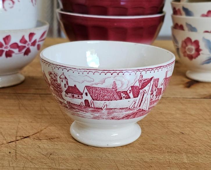 Oude SPOELKOM van BFK / decor FERMES * Boch Frères Keramis, Antiek en Kunst, Antiek | Keramiek en Aardewerk, Ophalen of Verzenden